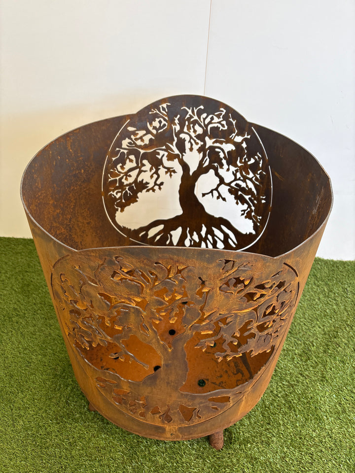 Tree of Life Round Fire Pit