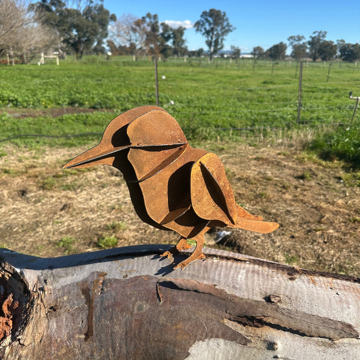 Metal Kookaburra Sculpture – Australian Native Bird Garden Art