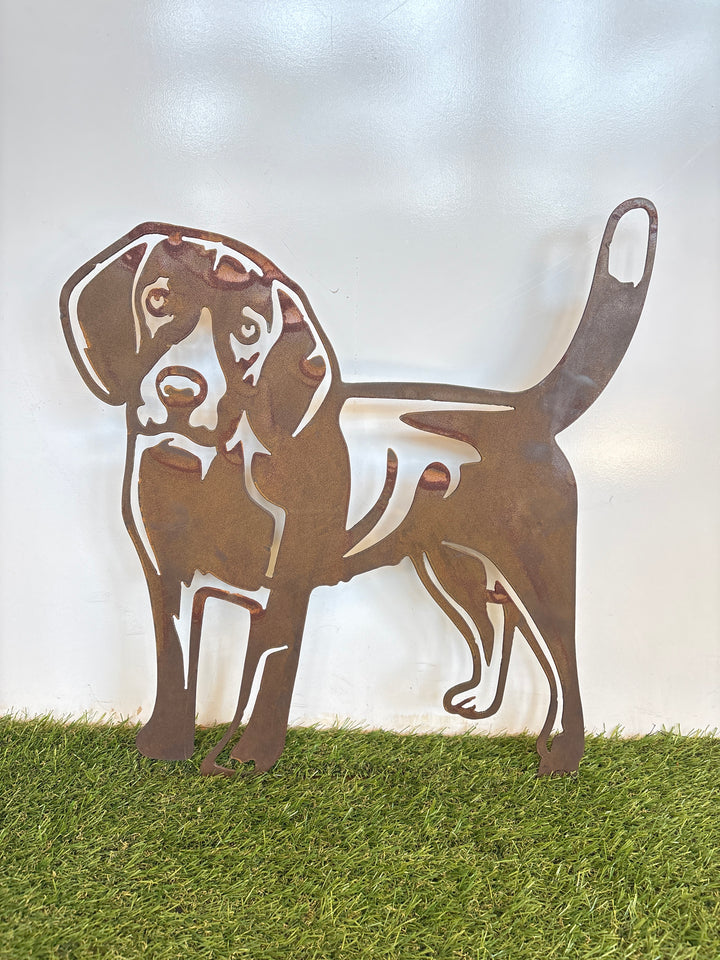 Beagle Dog Metal Wall Art - Garden Art