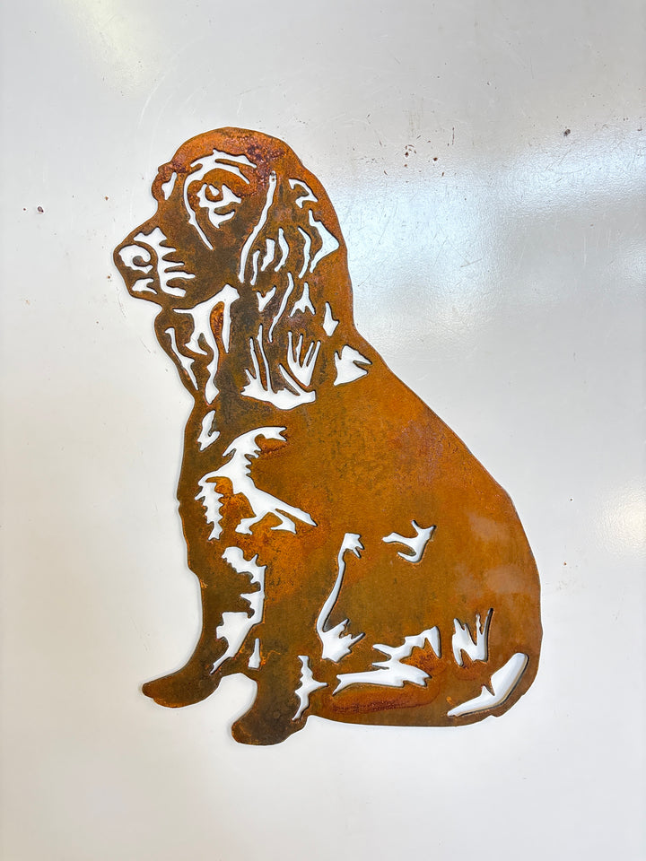 Cocker Spaniel Dog Metal Wall Art - Garden Art
