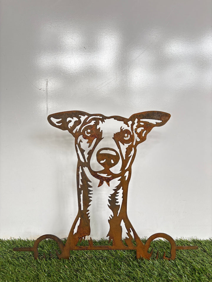 Whippet - Dog Memorial Plaque - Metal Art