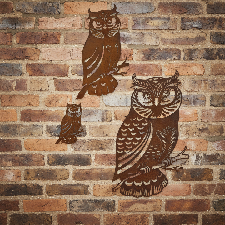 Owl Metal Wall Art