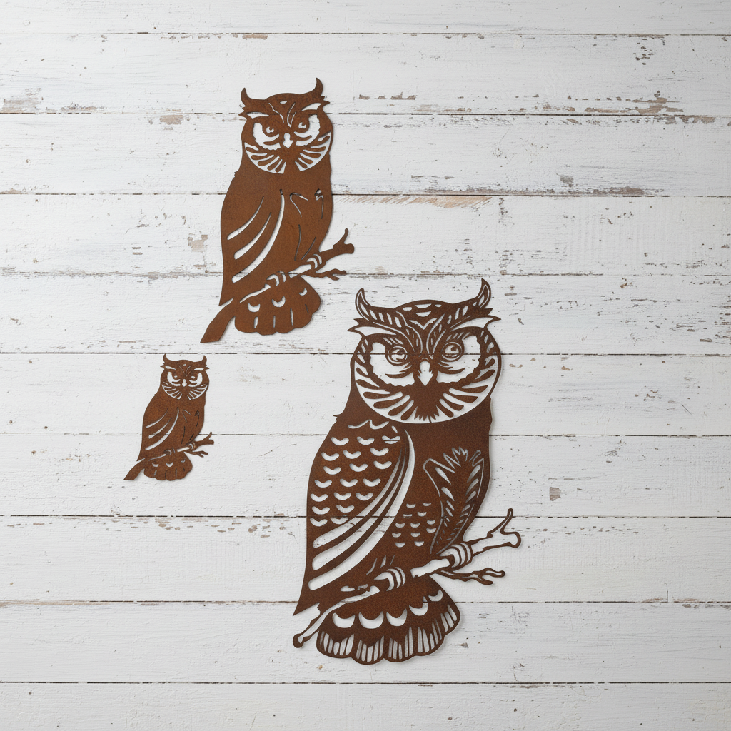 Owl Metal Wall Art