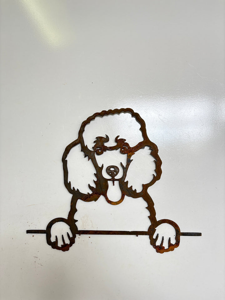 Poodle - Dog Memorial Plaque - Metal Art