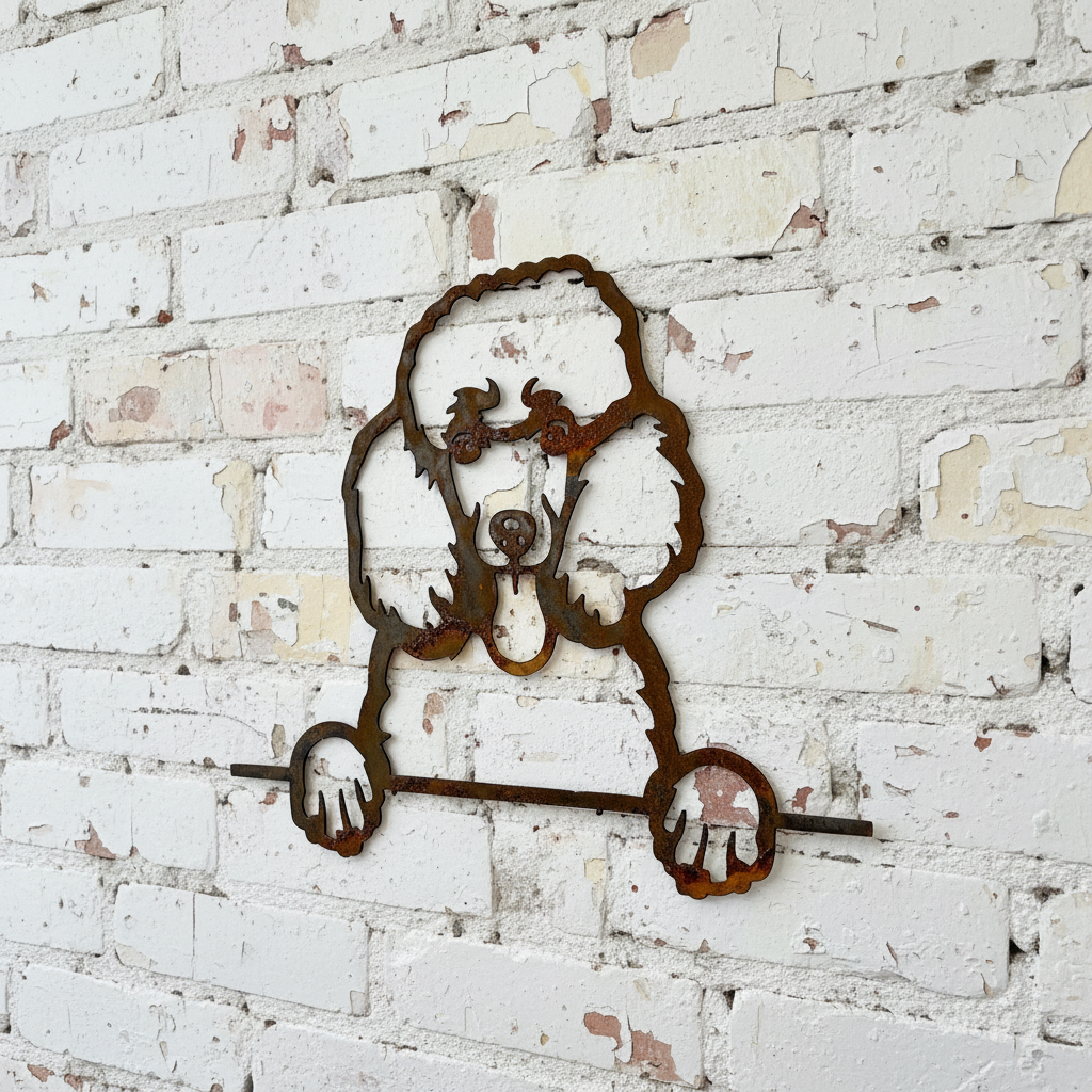 Poodle - Dog Memorial Plaque - Metal Art