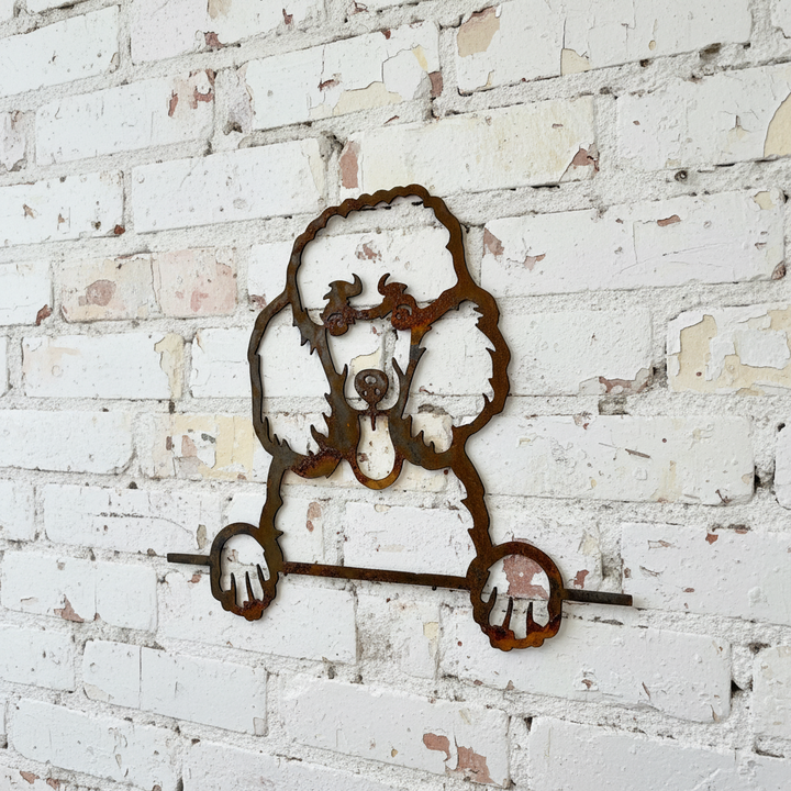 Poodle - Dog Memorial Plaque - Metal Art