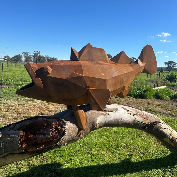 Low Poly Murray Cod – Australian Metal Fish Sculpture