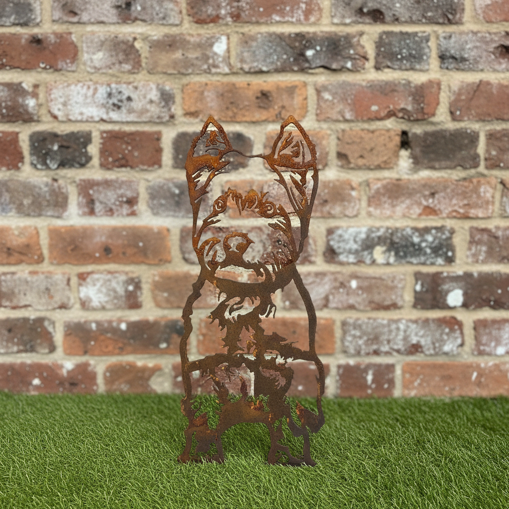 West Highland Terrier Metal Wall Art - Westie Dog Garden Art