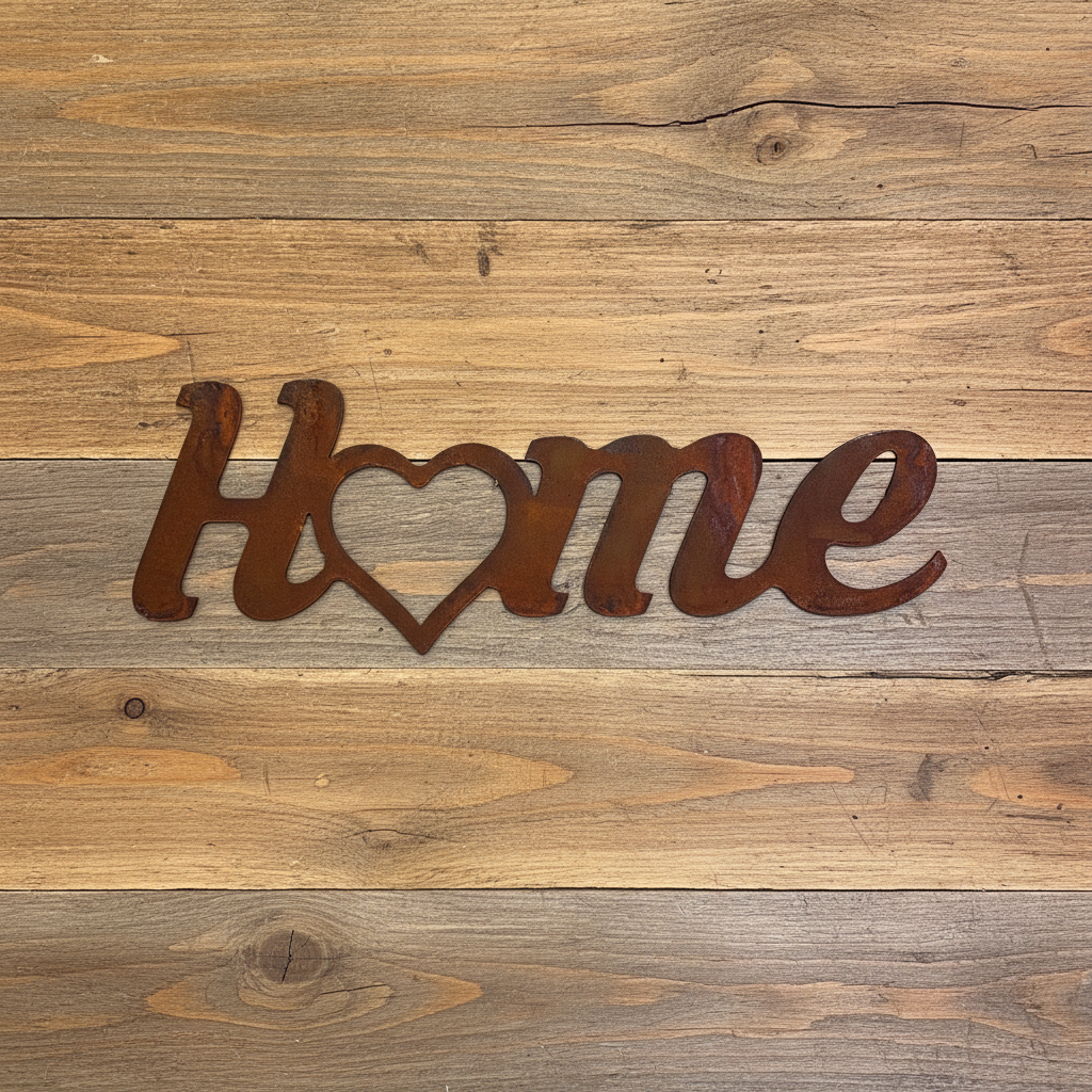 Home sign Metal Wall Art