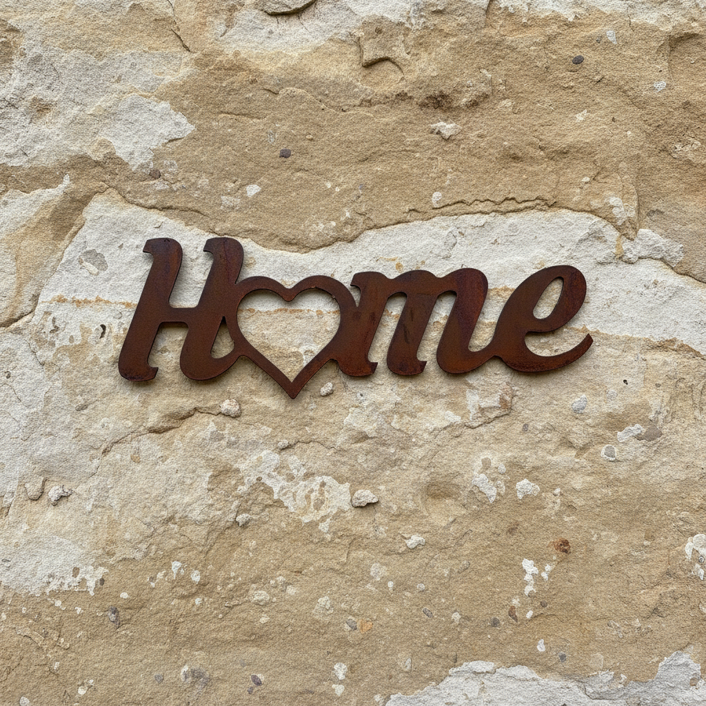Home sign Metal Wall Art