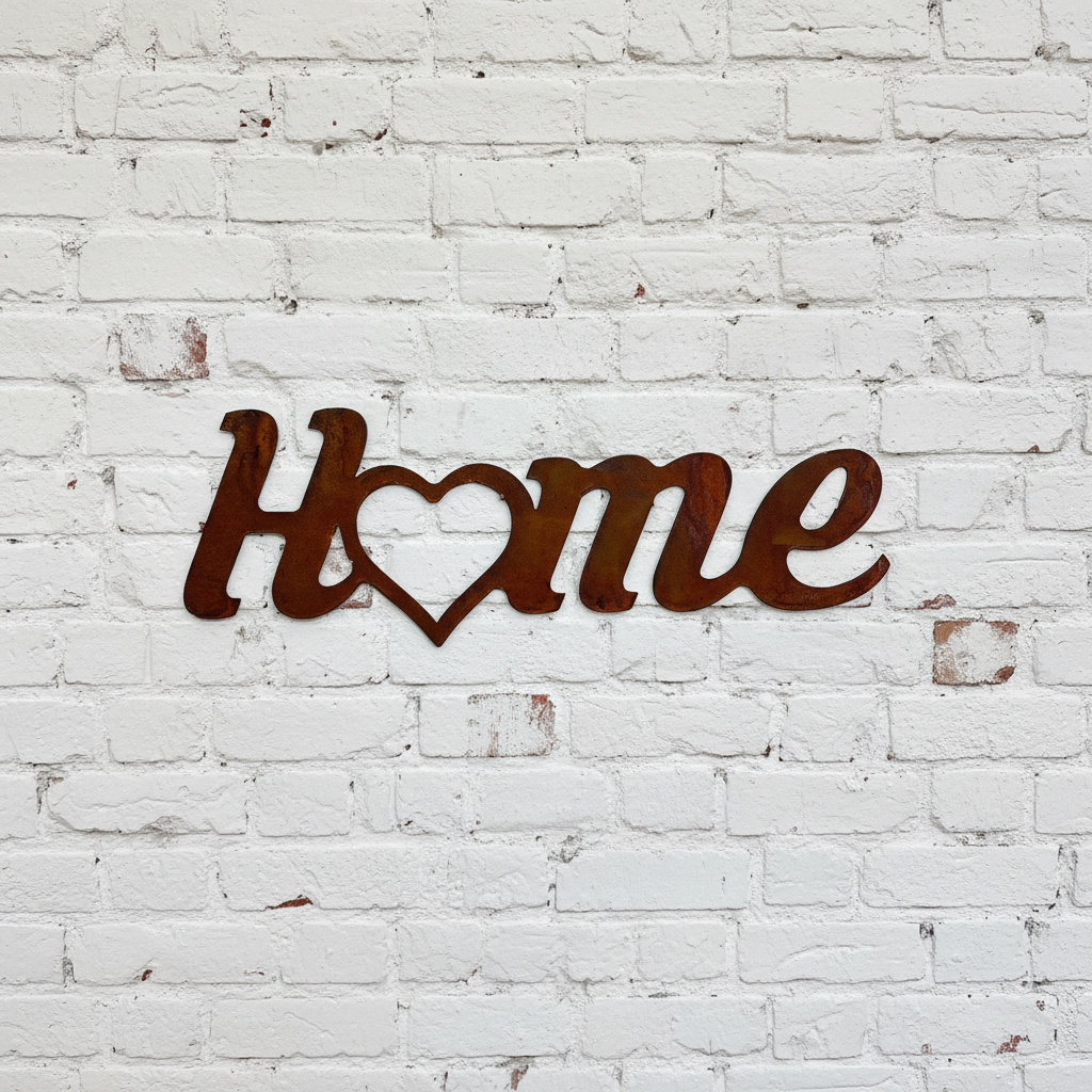Home sign Metal Wall Art
