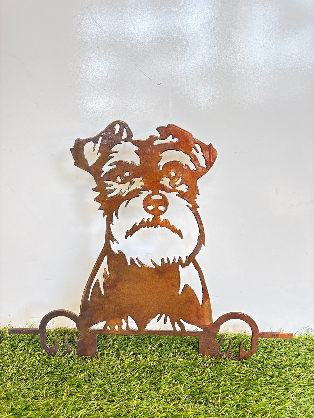 Schnauzer  - Dog Memorial Plaque - Metal Art