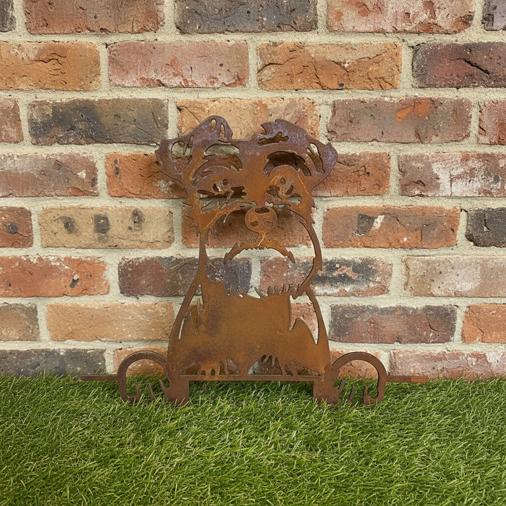 Schnauzer - Dog Memorial Plaque - Metal Art