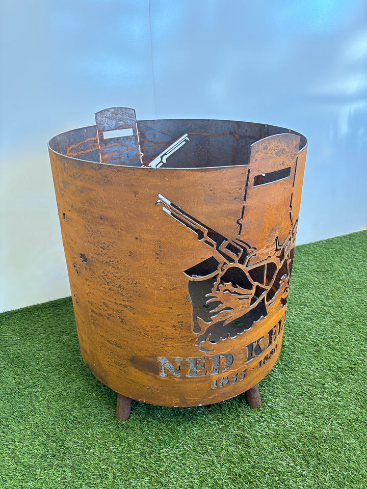 Ned Kelly Round Fire Pit
