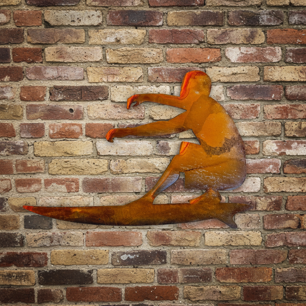 Surfer Surfing Metal Wall Art