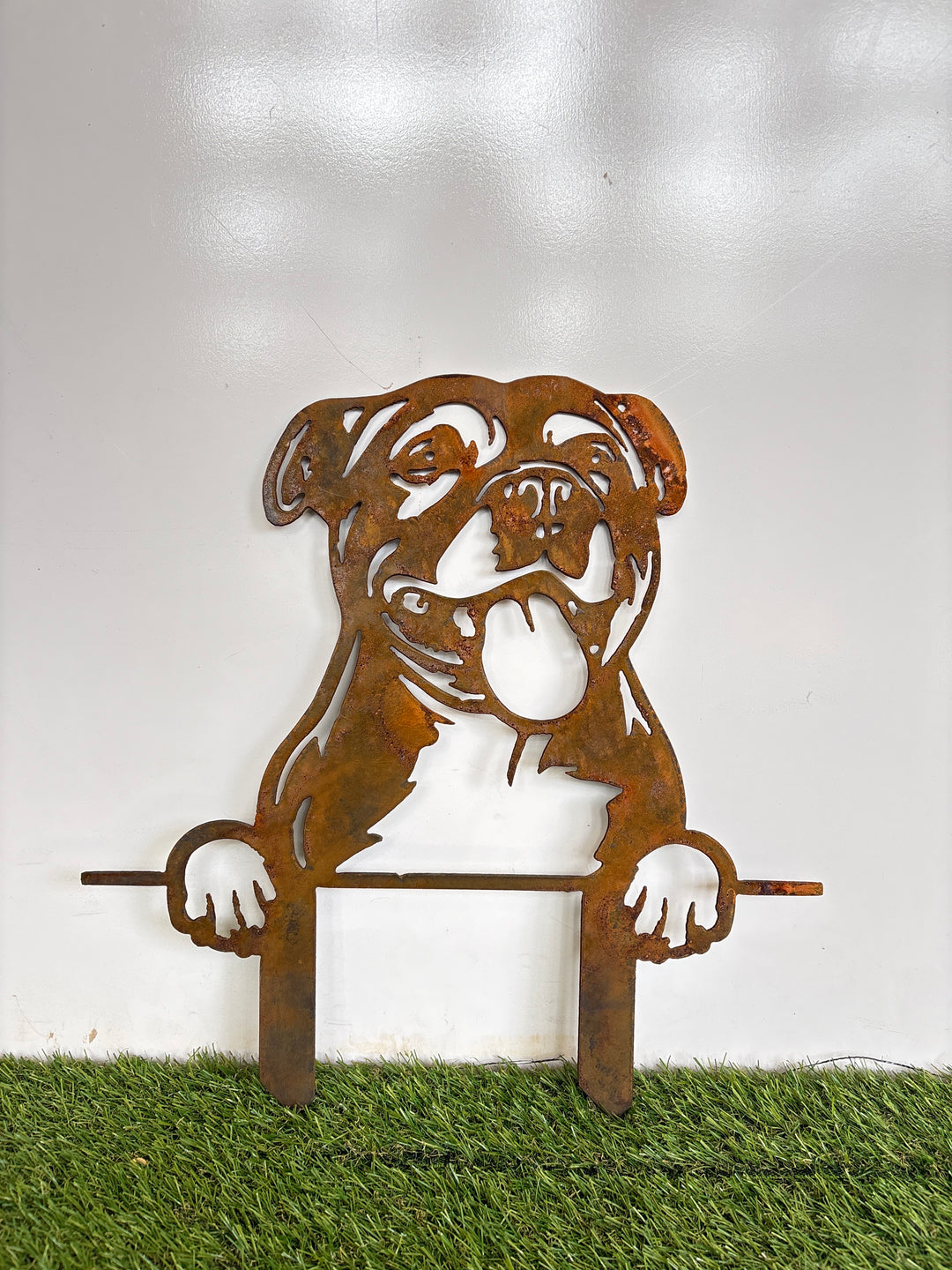 Staffordshire Bull Terrier - Staffy - Dog Memorial Plaque - Metal Art