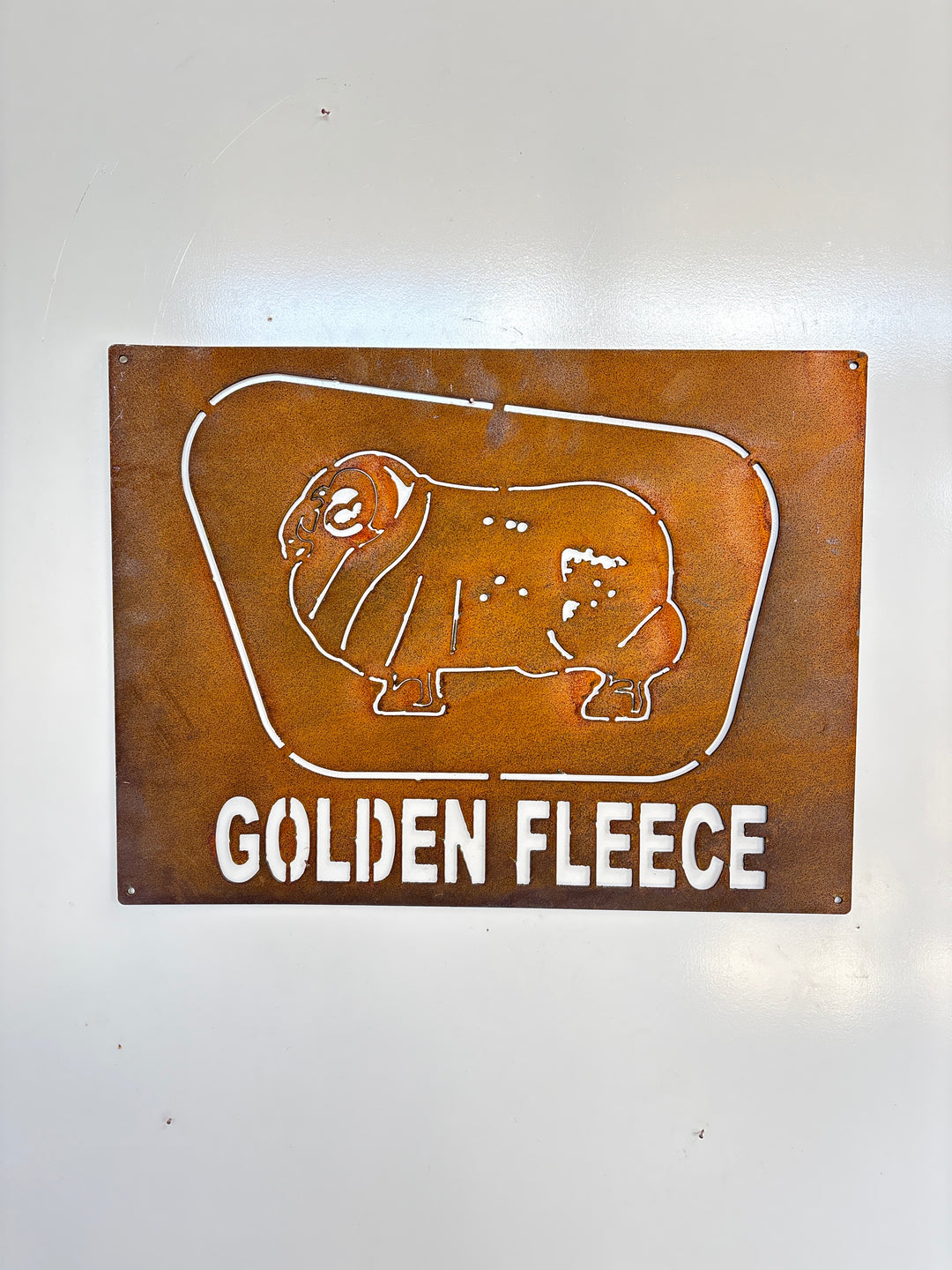Golden Fleece Shed Sign Metal Wall Art