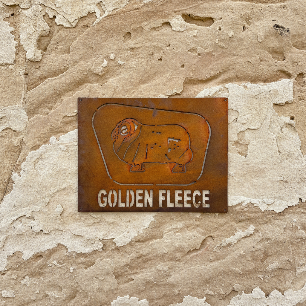 Golden Fleece Shed Sign Metal Wall Art