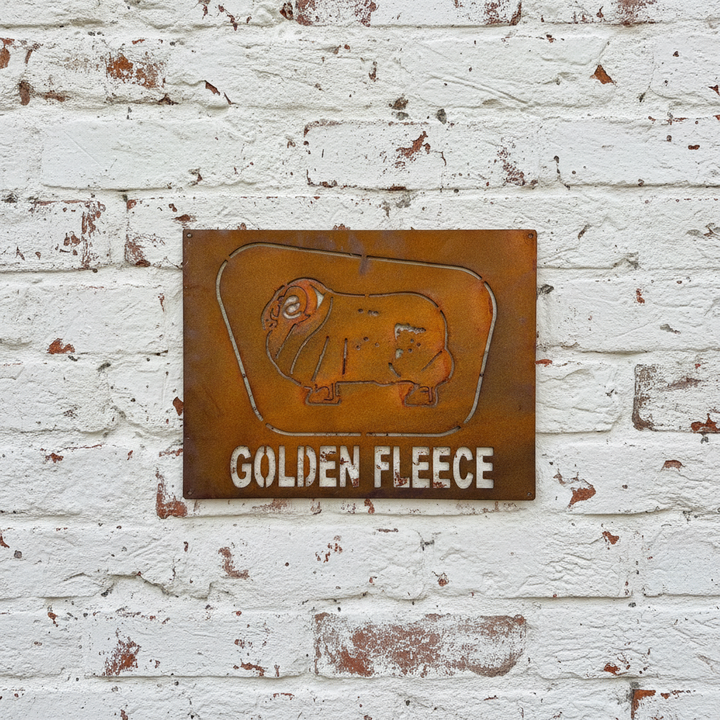 Golden Fleece Shed Sign Metal Wall Art