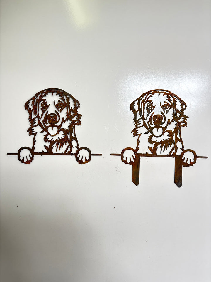 Golden Retriever - Dog Memorial Plaque - Metal Art