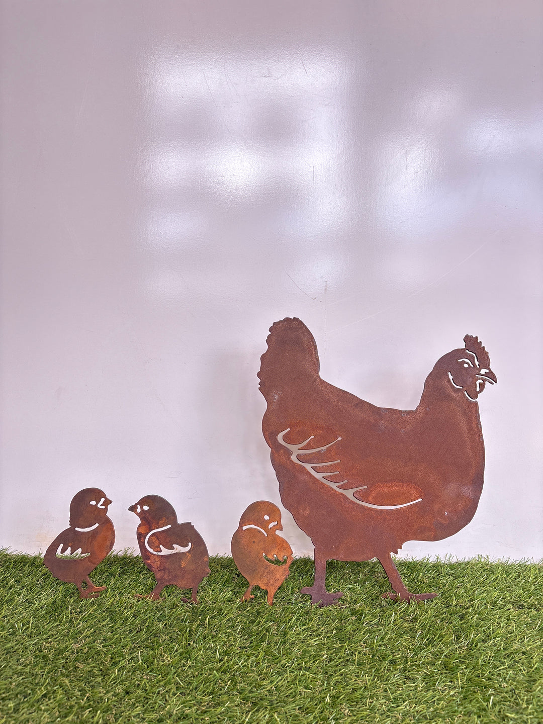 Chicken, Rooster and/or Chicks - Animal Metal Garden Art