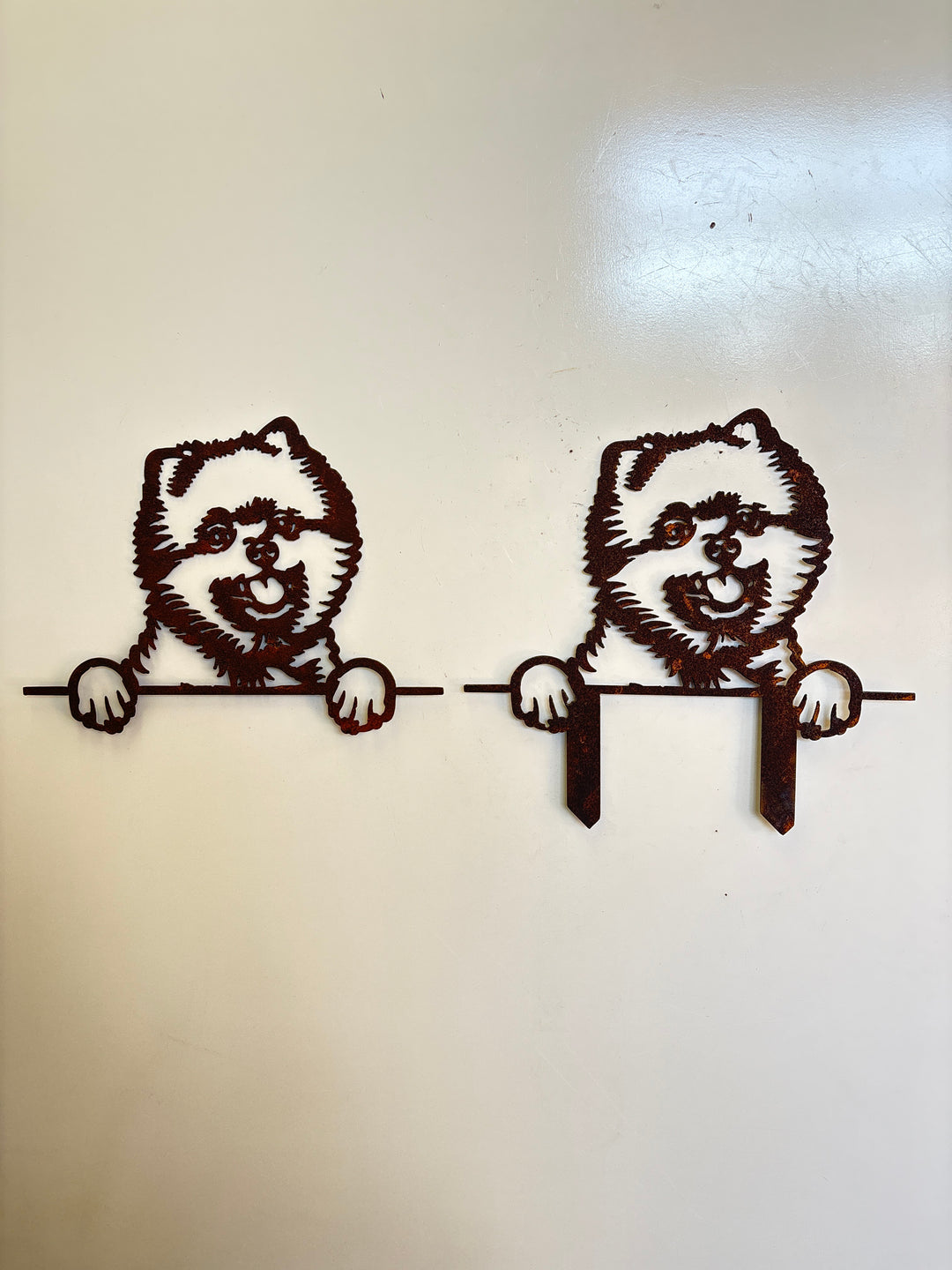 Pomeranian - Dog Memorial Plaque - Metal Art