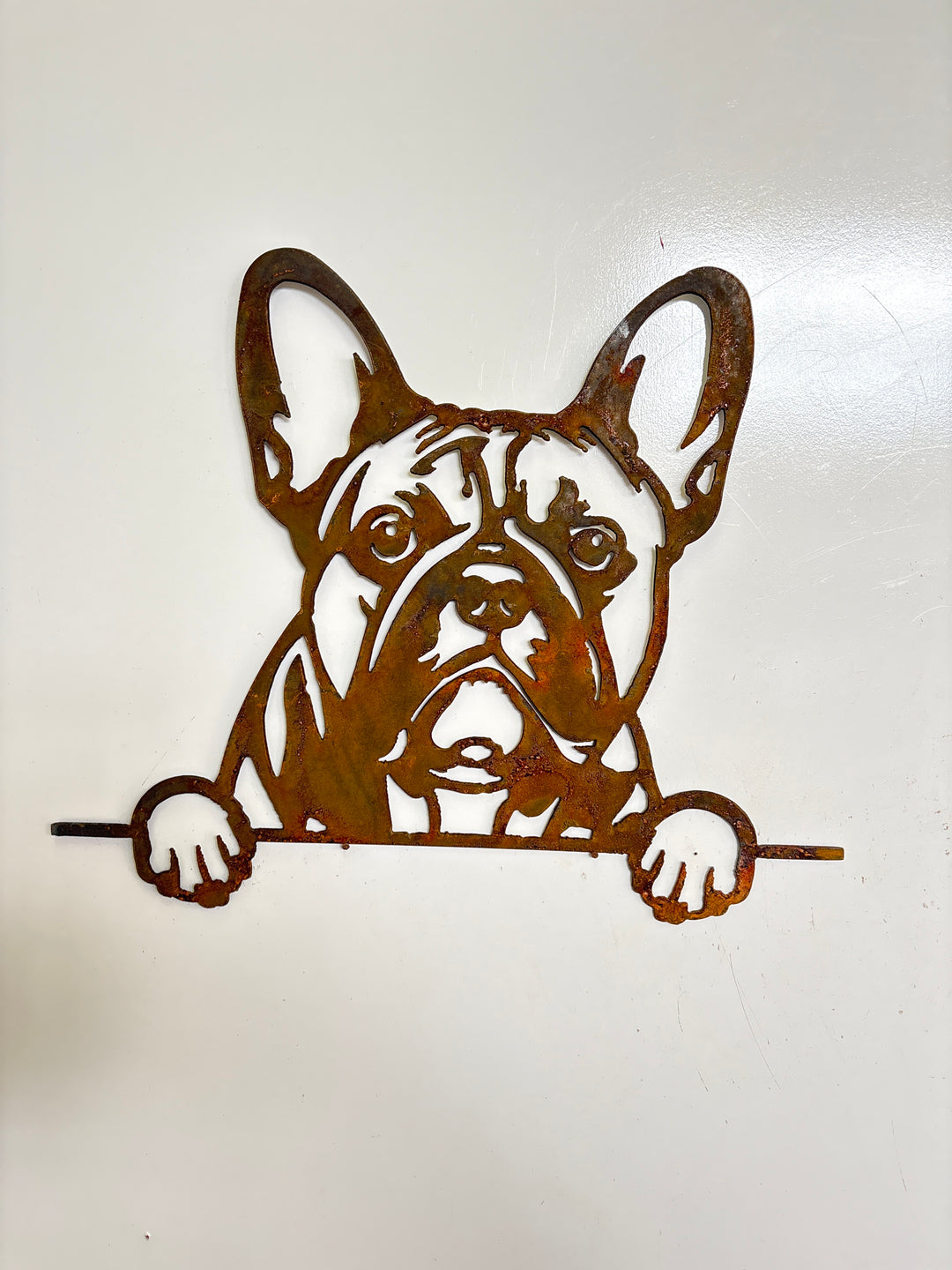 French Bulldog - Dog Memorial Plaque - Metal Art