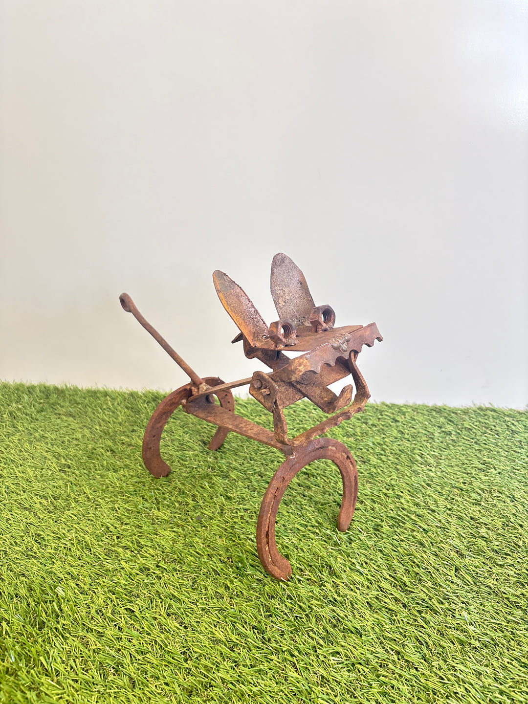 Trap Dog - Metal Garden Sculpture - Garden Art