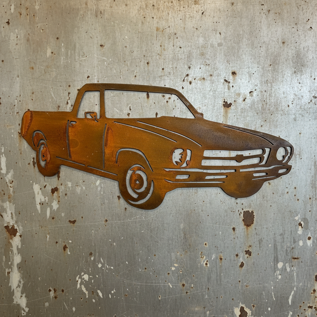 HQ Ute Metal Wall Art