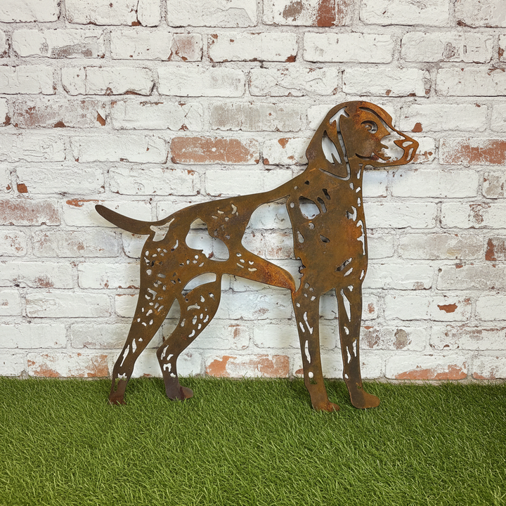 German Short Haired Pointer Gsp Metal Wall Art - Dog Garden Art