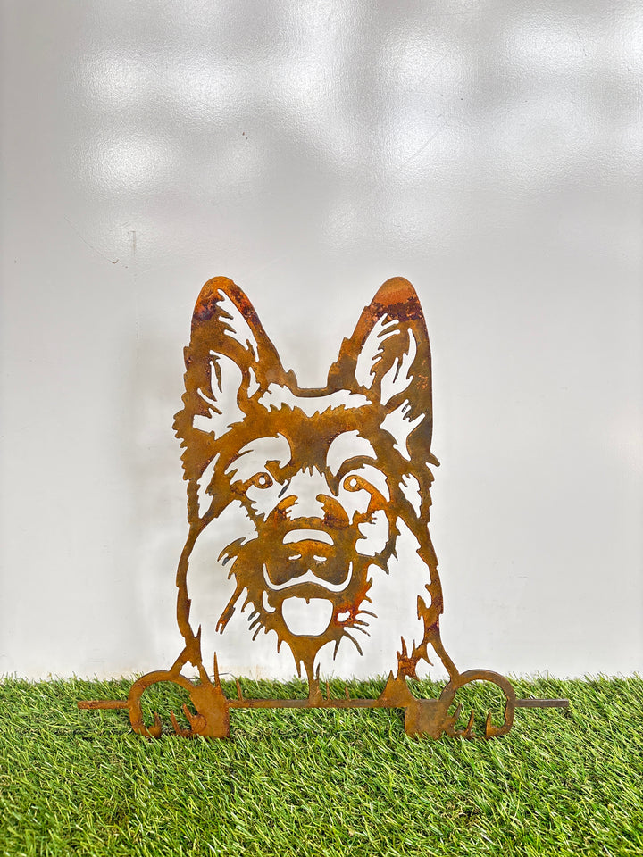 German Shepherd - Dog Memorial Plaque - Metal Art
