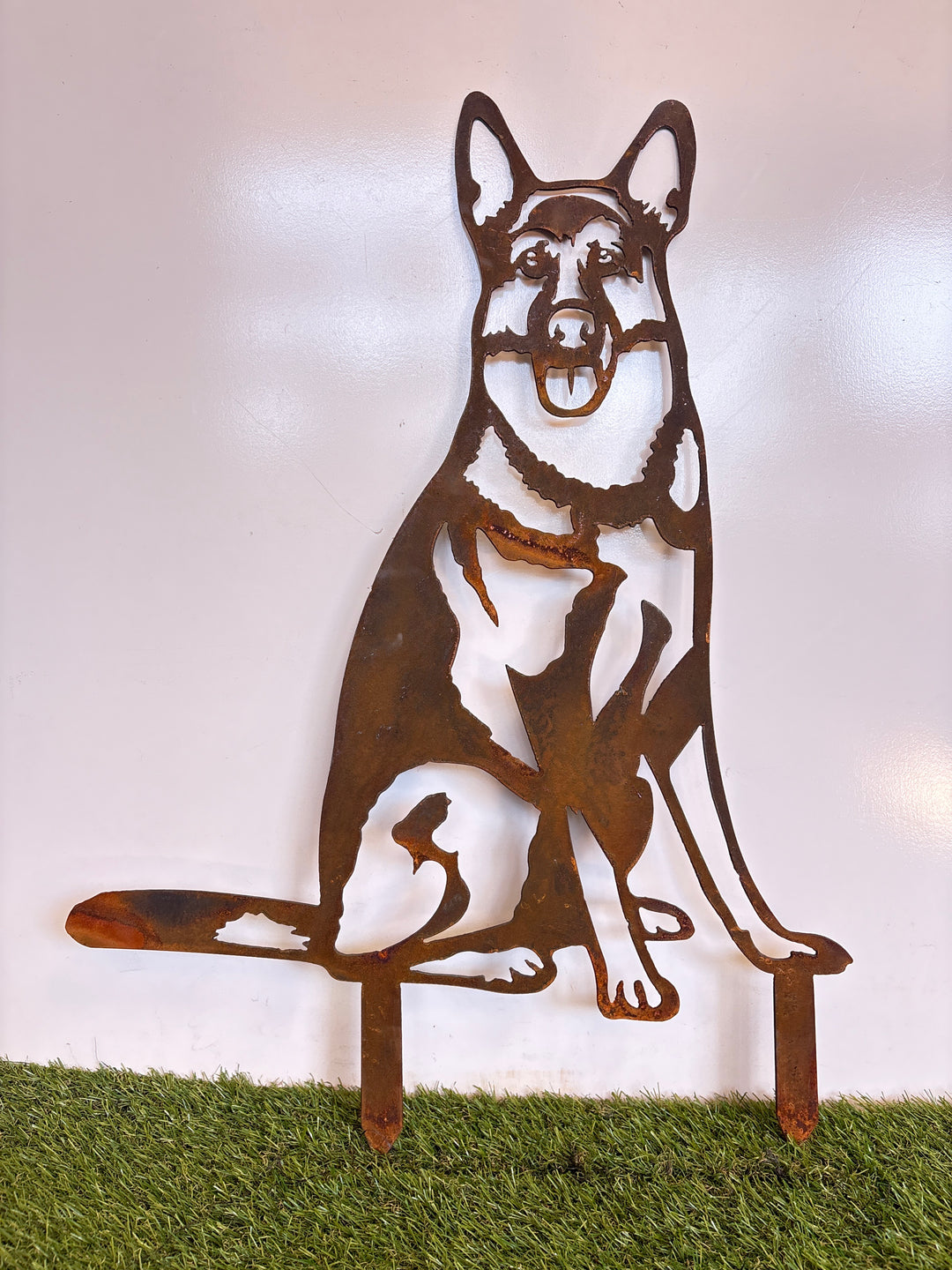 German Shepherd Dog Metal Wall Art - Garden Art