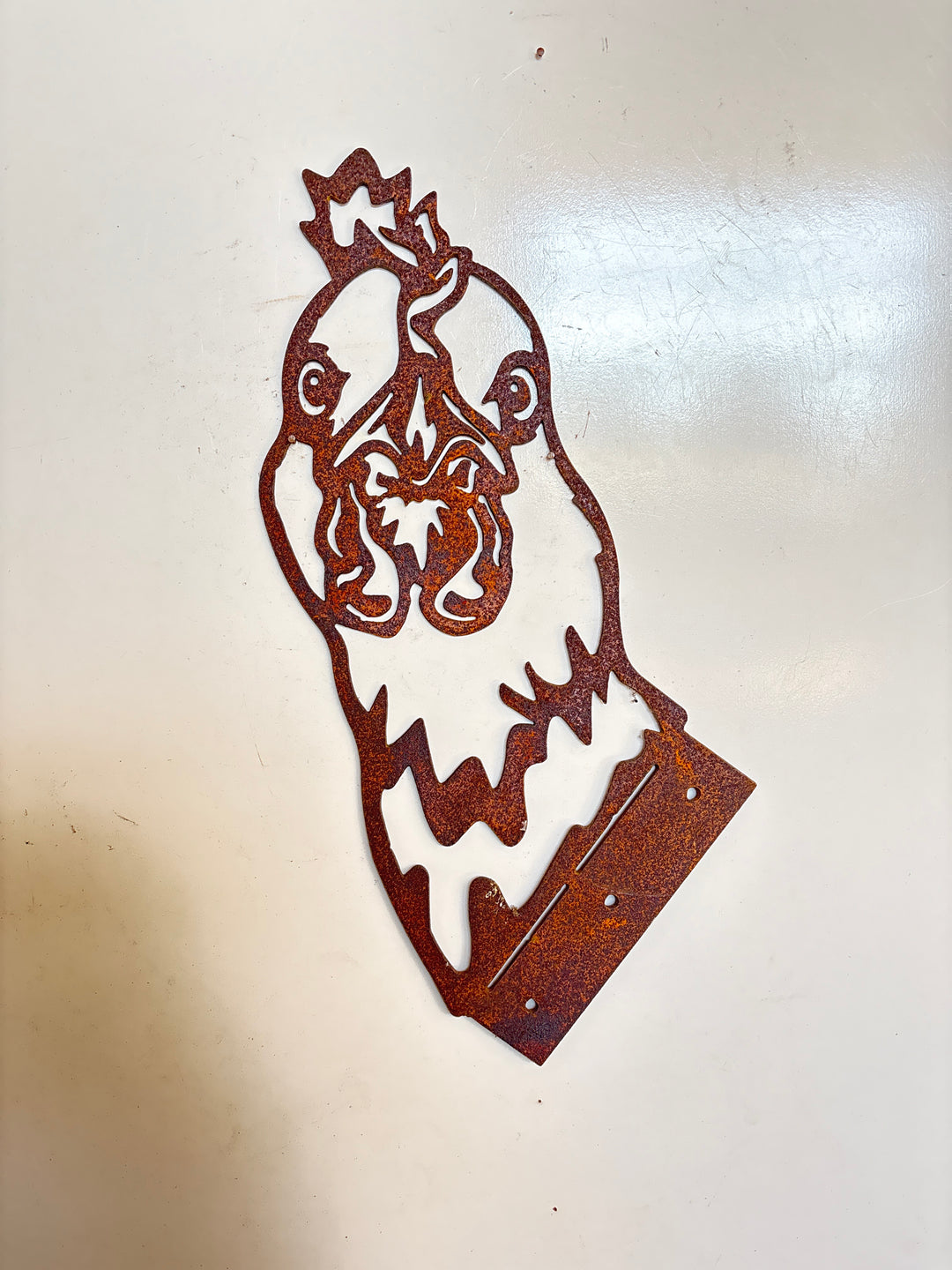 Peek a Boo Chicken  - Metal Animal Garden Art