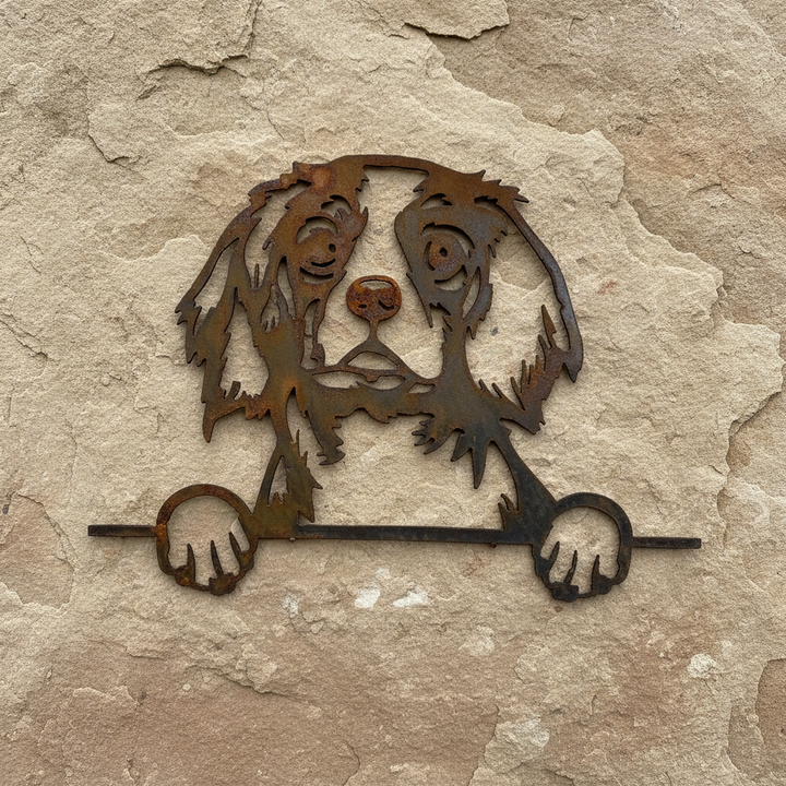 Cavalier King Charles Spaniel - Dog Memorial Plaque - Metal Art