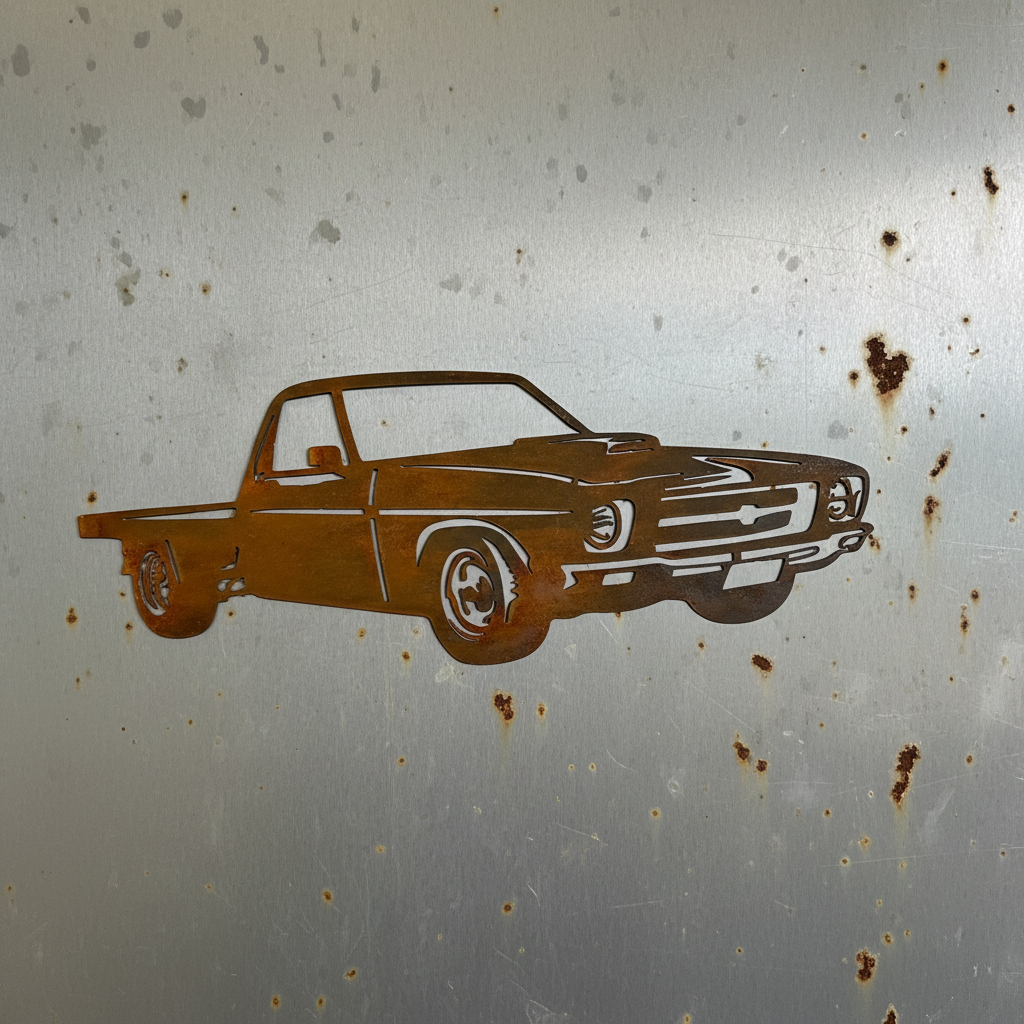 HQ Holden Ute One Tonner Metal Wall Art