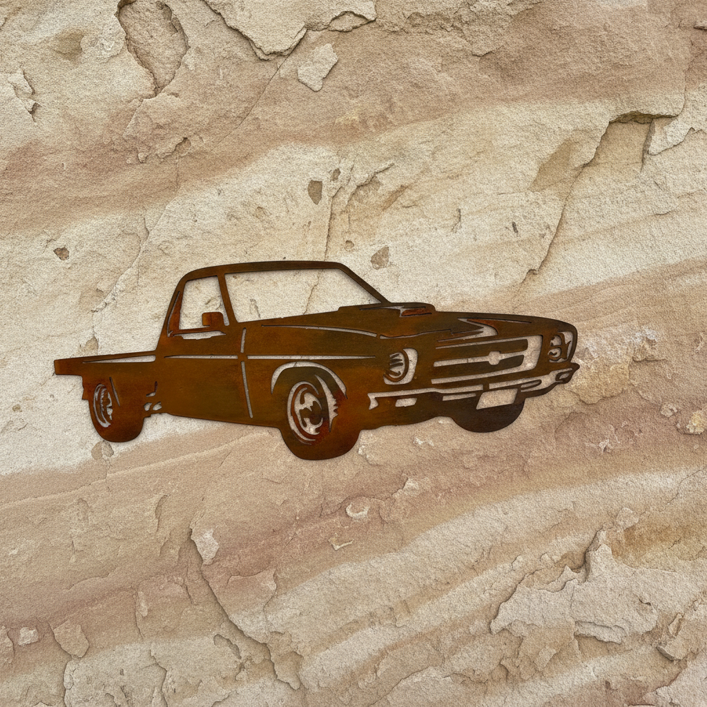 HQ Holden Ute One Tonner Metal Wall Art
