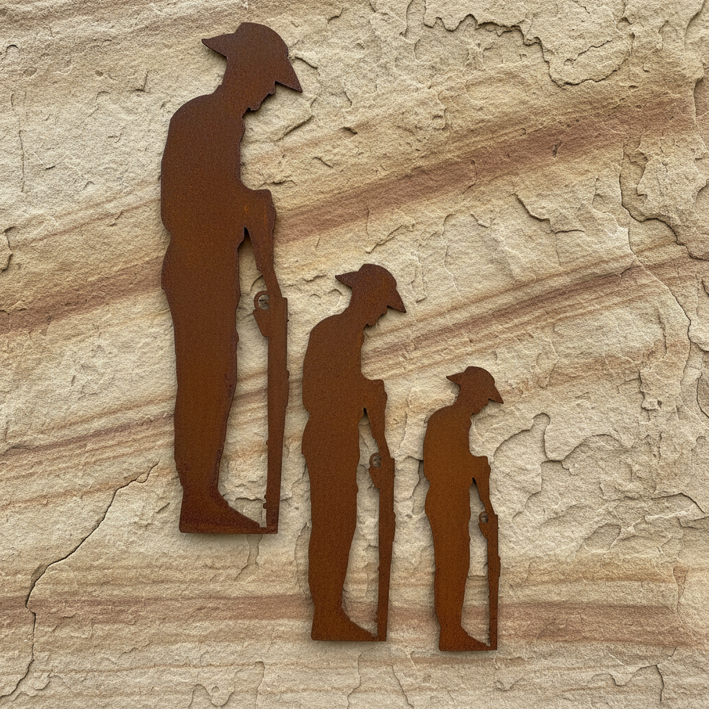 Soldier Lest We Forget Metal Wall Art