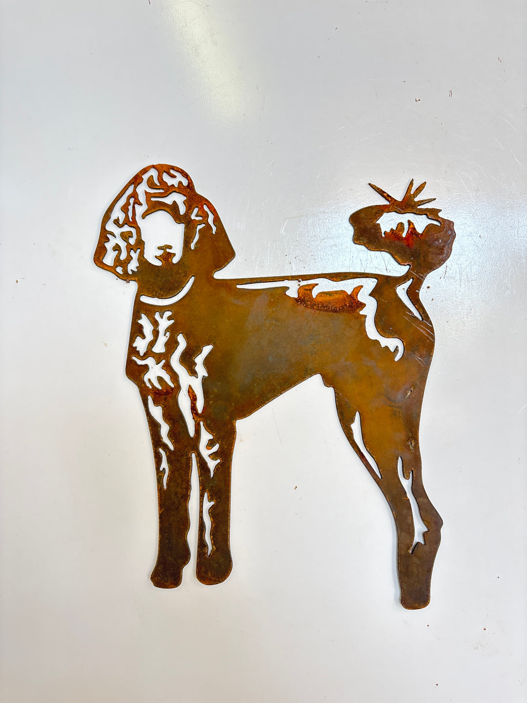 Poodle Dog Metal Wall Art - Garden Art
