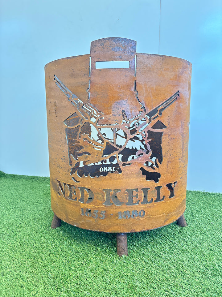 Ned Kelly Round Fire Pit