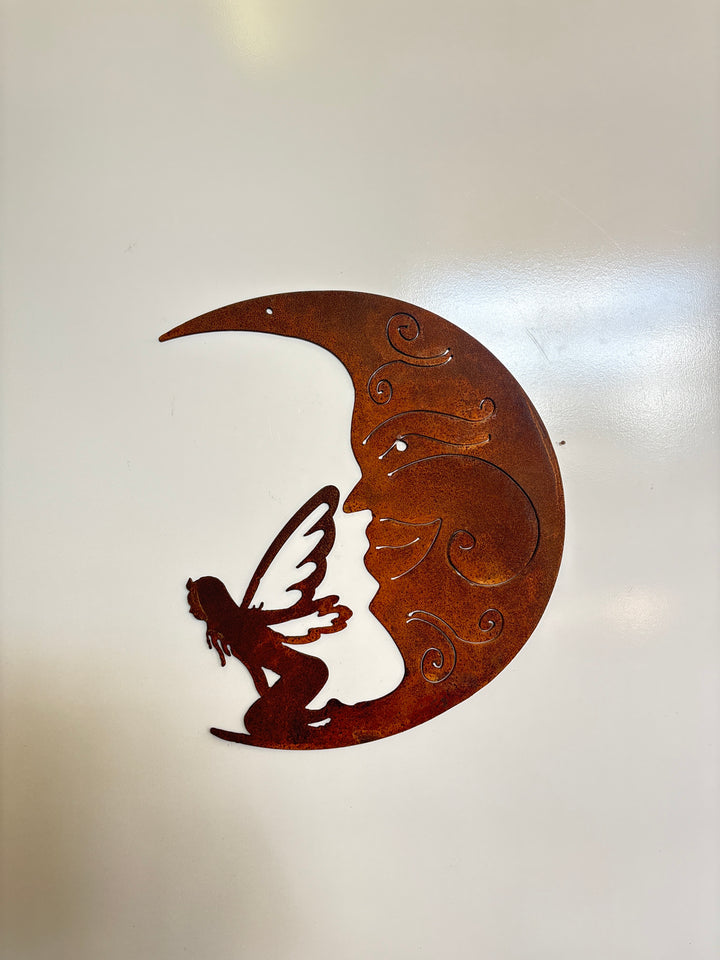 Fairy Moon Metal Wall Art