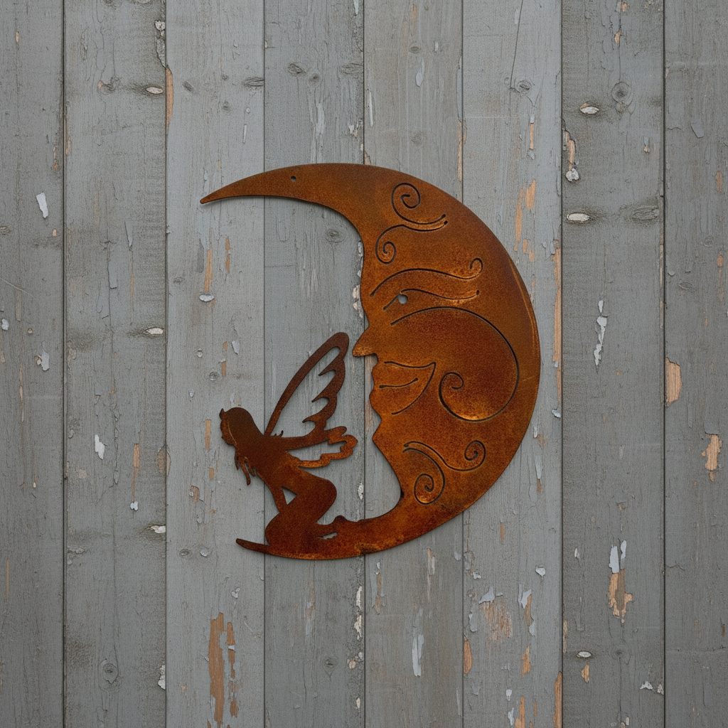 Fairy Moon Metal Wall Art