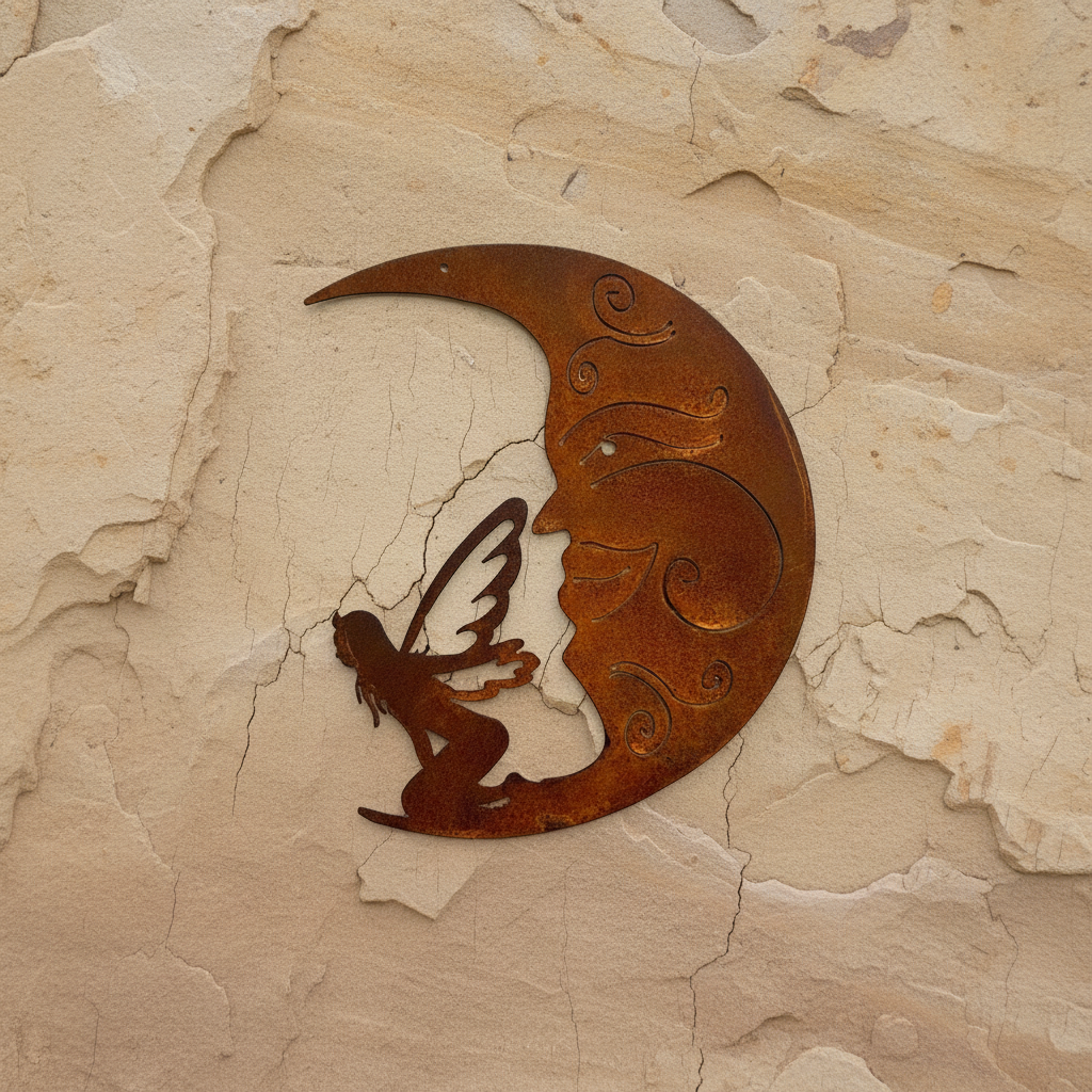 Fairy Moon Metal Wall Art