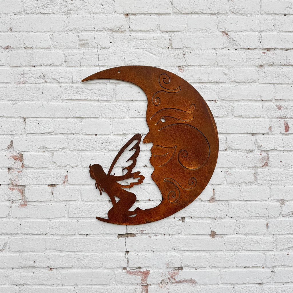 Fairy Moon Metal Wall Art