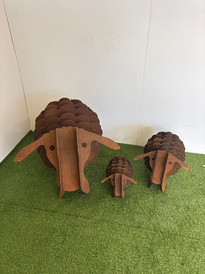 3d Sheep (3 sizes available) Metal Garden Art