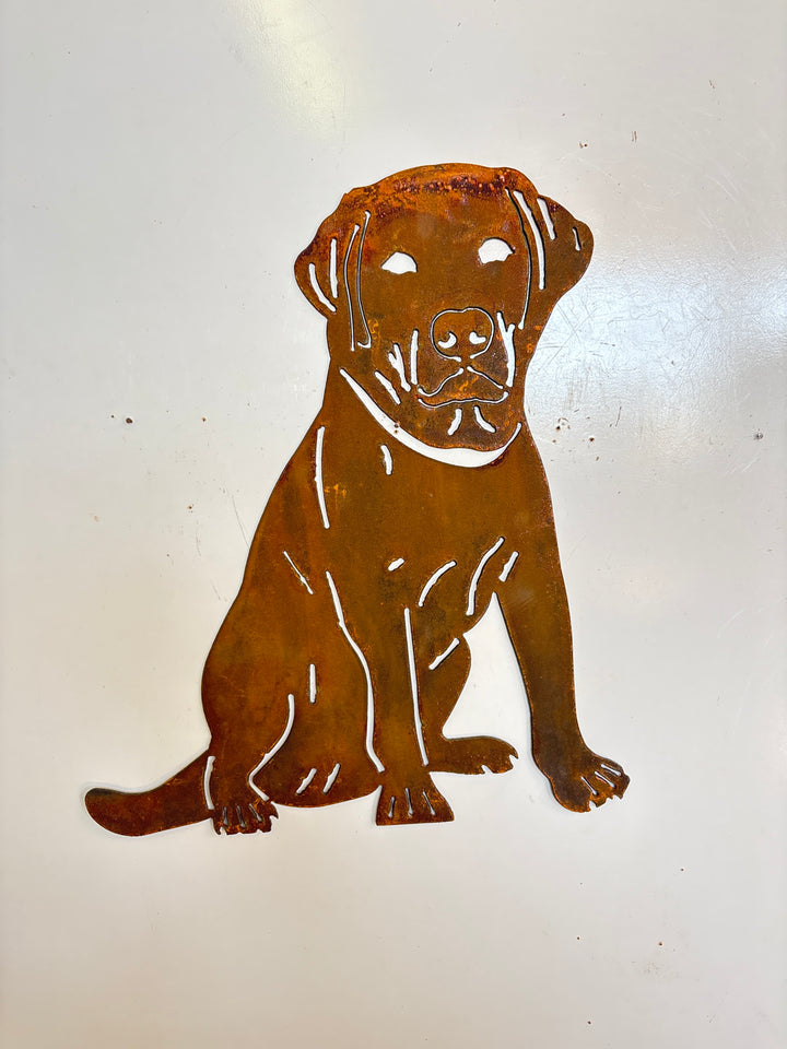Labrador Dog Metal Wall Art