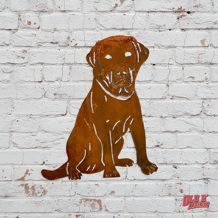 Labrador Dog Metal Wall Art