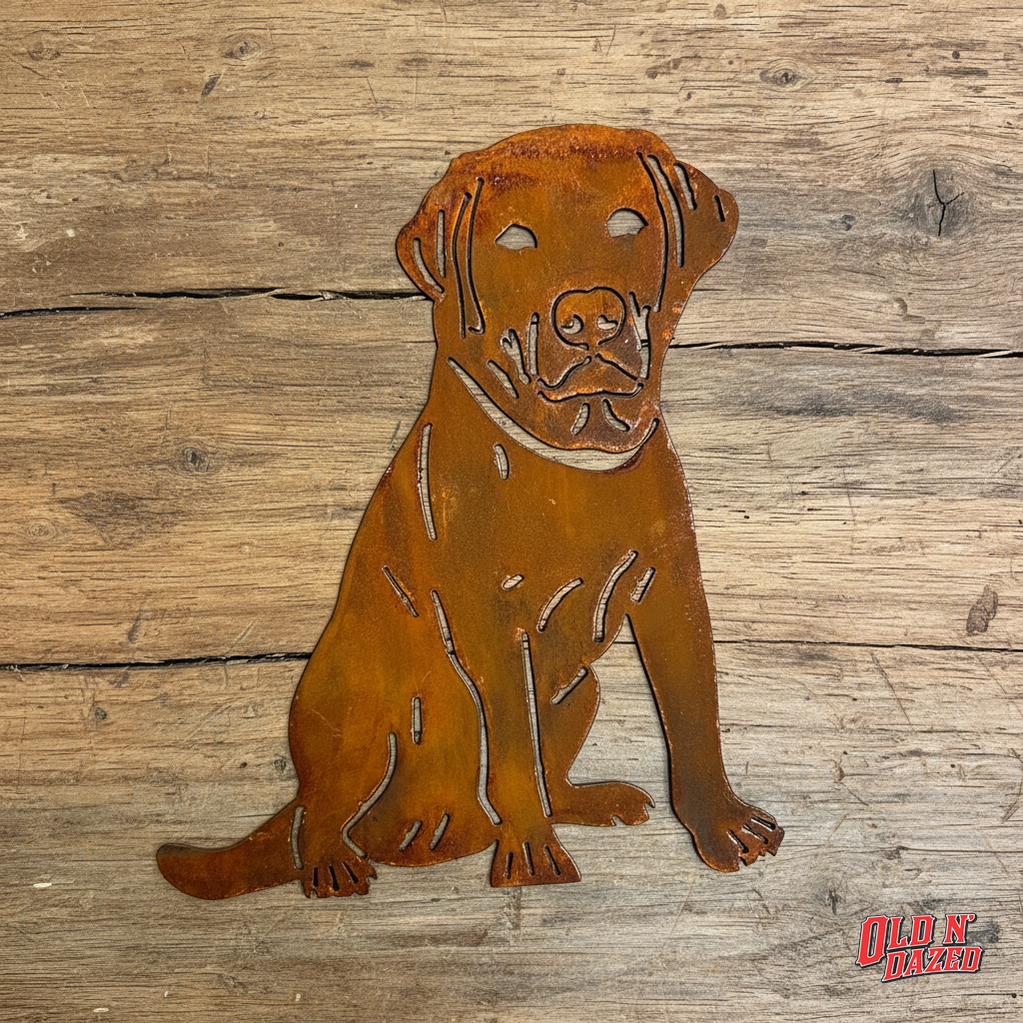 Labrador Dog Metal Wall Art