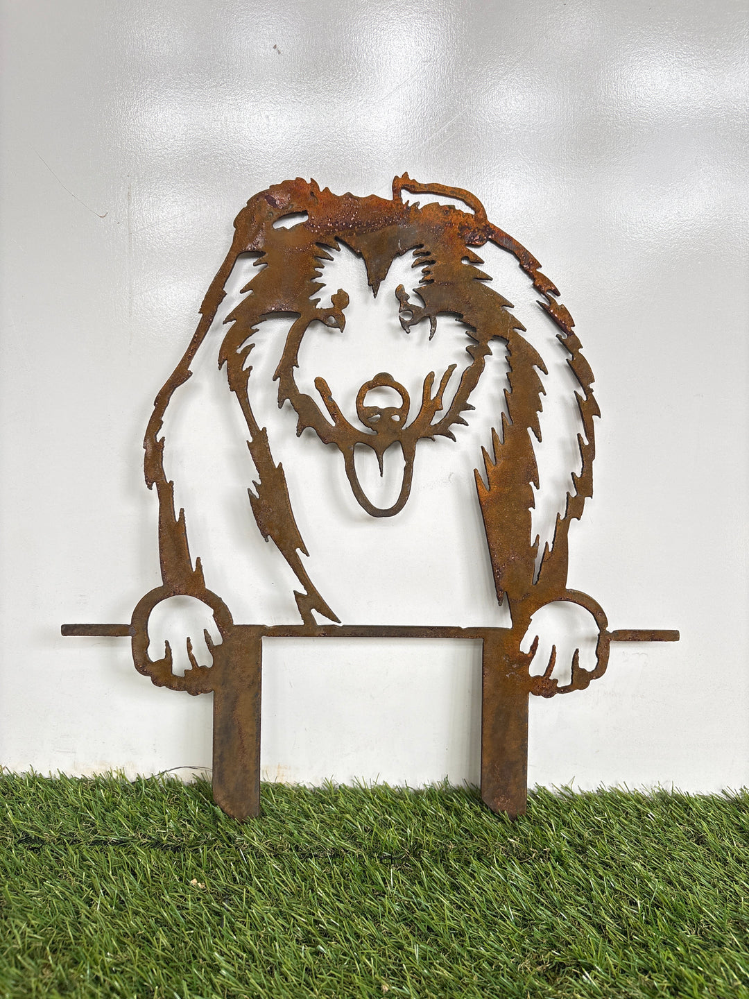 Collie - Dog Memorial Plaque - Metal Art