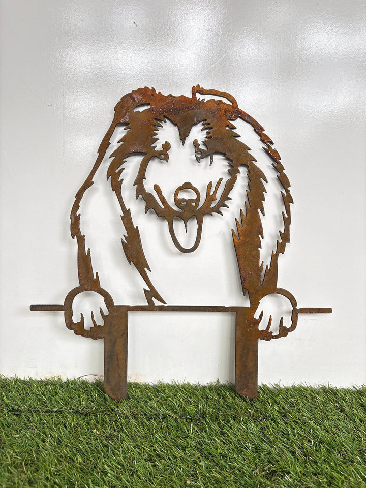 Collie - Dog Memorial Plaque - Metal Art
