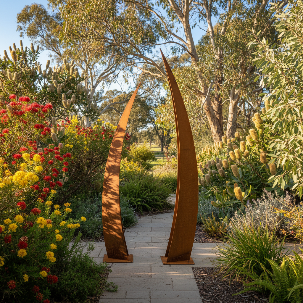 Converge – Contemporary Metal Garden Sculpture